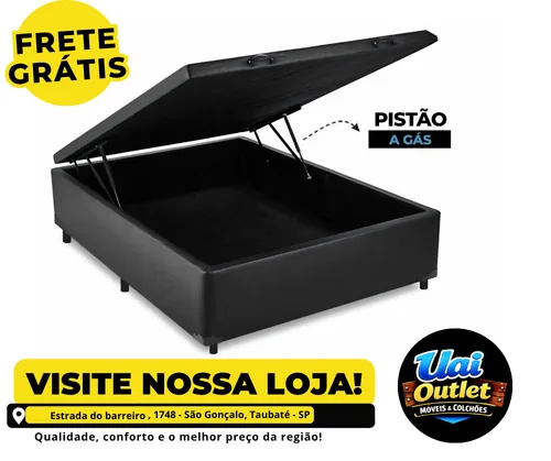 Box baú com pistão a gás