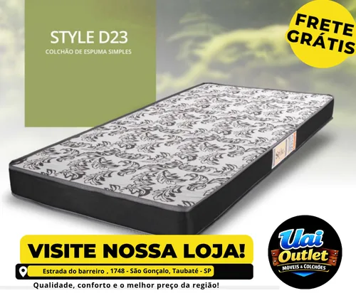 Colchão Style D23 de espuma simples
